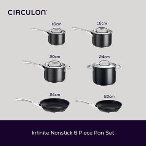Circulon Infinite 6-Piece Pan Set – Non-Stick Cookware Collection