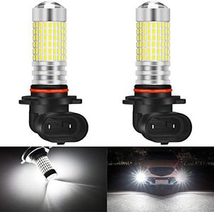 KATUR 9006 HB4 LED Fog Light Bulbs Max 80W Super Bright 3000 Lumens 6500K Xenon White With Projector for Driving Daytime Running Lights DRL or Fog Lights,12V -24V (Pack of 2)