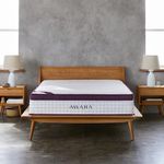 AWARA Premier Natural Hybrid Twin Mattress 12 Inch - Certified Natural Latex - Sustainable New Zealand Wool - Steel Springs - 365-Night Trial, White