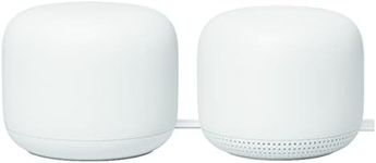 Google Nest Wifi - AC2200 (2nd Generation) Router and Add On Access Point Mesh Wi-Fi System (2-Pack, Snow)