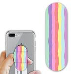 Regor Tabletop Finger Grip & Mobile Holder Mobile Stand Phone Holder for Hand & Mobile Back Holder Grip Great for Selfie & Works as iPhone Stand & Android Phone Stand - (Rainbow)