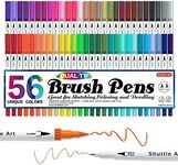 Shuttle Art Dual Tip Brush Pens, 56