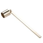 MUXSAM Candle Snuff snuffers Bell Shaped Stainless Steel Flamer Long Handle Put Out Fire Wick (Gold.)