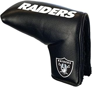 Team Golf NFL LAS Vegas Raiders Tour Blade Putter Cover - Printed Team Golf NFL Tour Blade Putter Cover, Fits Most Blade Putters, Scotty Cameron, Taylormade, Odyssey, Titleist, Ping, Callaway