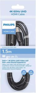 Philips HDMI Cable 4K, 1.5M – High-Speed, Black
