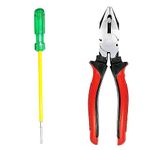 GIZMO Tools For Home | Screwdriver Set | Screwdriver Set Tools Kit | Hand Tool Set With 2 In 1 Screwdriver & Lineman Plier | Electrical Tools