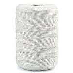 200M (218 Yard) 12-Ply Cotton Twine String,Cooking Kitchen Twine String Craft String Baker Twine for Tying Homemade Meat,Making Sausage,DIY Craft and Gardening Applications (Natural White)