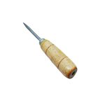 Look AT Wood Triangular Scraper Scratch Awl Sewing Repair Tool for Leather Craft Cloth Tent (Brown, 8")