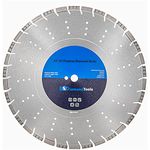 20" All Purpose Diamond Saw Blades for Concrete, Asphalt, and Granite, 7-5/8" Cutting Depth, 1" Arbor