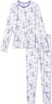 Cuddl Duds Girls Thermal Underwear Set - Frozen, Disney Princess, and Star Wars Designs - Kids Long John Base Layer