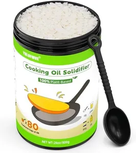 YULOFMVE Cooking Oil Solidifier Powder, Solidifies Up to 80 Cups from Mess, 100% Plant-Based Used Oil Solidifying Powder, Grease Hardener Disposal for Kitchen
