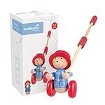 Paddington Bear Toy - Paddington Bear Push Along Toy, Wooden Toys - Early Development & Activity Toys for Girls and Boys, Toddler Toys - Official Licensed Paddington Bear Gifts by Orange Tree Toys