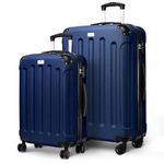 LUGG Travel Suitcase Set - Skywander 2-Piece Hard Shell Luggage, 24" & 28" Strong & Lightweight with Secure TSA Lock, Smooth 360° Wheels & Resilient Handle - Airline Approved