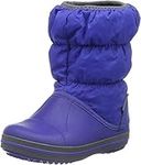 Crocs Kids' Winter Puff Kids Snow Boots, Cerulean Blue Light Grey, 9 UK Child