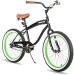 JOYSTAR 20 Inch Kids Cruiser Bike for Girls and Boys Ages 7-10 Years Old Single Speed Beach Cruiser Bike with Coaster Brake Black