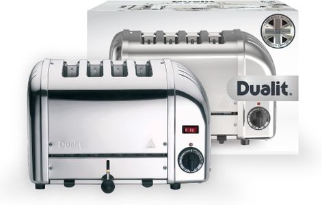 Dualit Classic 4-Slice Toaster – Stainless Steel, Retro Design