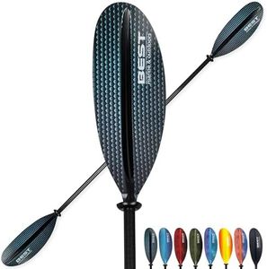 Best Marine and Outdoors Kayak Paddle, Carbon Fiber Shaft & Fiberglass Reinforced Polypropylene Blades, 220cm, 234cm, 250cm, Lightweight Kayak Paddles for Adults, Kayak Oar & Accessories