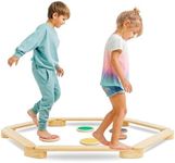 Avenlur Majesty Balance Beam for Kids - Toddler Stepping Stones and Connectors - Waldorf and Montessori Balance Board for Kids Ages 2 to 8 Years Old - Gymnastic Baby Obstacle Course