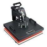 VEVOR Heat Press 15x15 Inch, 2 in 1 Heat Press Machine with Hat Press, Swing Away T Shirt Pressing Machine, Combo Hat Heat Press Machine Sublimation for T-Shirt Hat Cap Pillow Bag