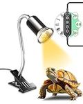 Bonlux Tortoise Heat Lamp,Terrarium Heat Lamp with time Cycle,E27 200w Dimmable Reptile Heat Spotlight,Clip on Heat Lamp for Reptiles, Strong Clips, Ideal for Aquarium Tanks and Basking(NO Bulb)