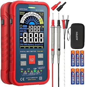 AstroAI Multimeter Tester 10000 Counts TRMS Auto-Ranging Color LCD Screen Digital Volt Meter, Fast Accurately Measures Voltage Current Amp Resistance Continuity Duty-Cycle Capacitance Temperature