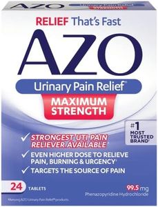 AZO Urinary Pain Relief Maximum Strength, FSA/HSA Eligible, Fast relief of UTI Pain, Burning & Urgency, Targets Source of Pain, #1 Most Trusted Brand, 24 Tablets