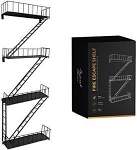 Beyond Basic Fire Escape Shelf - Versatile New York Inspired Modern Floating Hanging Wall Shelves Make a Great Action Figure or Planter Prepare to Receive Compliments for This Shelf