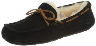 UGG Women's Dakota Low-Top Slippers, Black, Size 5 UK - Water Resistant, Wool Lined, UGGpure, Cow Suede WP