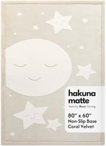 Hakuna Matte CloudRise Baby Play Mat for Floor 60" x 80" Moon & Stars