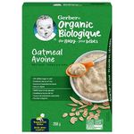 GERBER Organic Baby Cereal Oatmeal 208 g