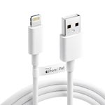 USB to Lightning Cable, Apple MFi Certified Fast Charging & Data Sync Charging Cable Compatible with iPhone 14, 13, 12, 11, X, XS, XR, 8 Plus & iPad, Durable Lightning Cable, 6 Months Warranty HOMEMO