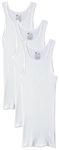 Hanes Men's 3-Pack A-Shirt, White, Medium