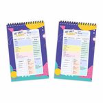 ESCAPER Abstract Theme Daily Planner - Pack of 2 Units: Stay Focused and Inspired with A5-Sized (8.5L x 5.5W) Planners - Perfect for Kids, Students and Creatives