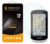 (3 Pack) Supershieldz for Garmin Edge Explore Tempered Glass Screen Protector, Anti Scratch, Bubble Free