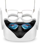 SUPERUS Silicone Anti-Scratch Lens Protector - VR Glasses Spacer Compatible for Oculus Quest 2 - VR Accessories Prevent Your Glasses from Scratching VR Lenses (White)