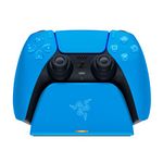 Razer Quick Charging Stand - Quick Charging Stand for PlayStation 5 Controller (Quick Charge, Curved Cradle Design, Powered by USB, One-Handed Navigation) Blue