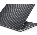 Design Skinz Textured Black Carbon Fiber Full-Body Wrap Scratch Resistant Decal Skin-Kit Compatible with MacBook 13" Air M1 (A2337)