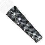 RhymKawa B58 Black Mic Handle Sleeve fit Universal Wired Microphone SM58LC, Beta 58a, Gitter Crystal Shining on Karaoke Party Tours TV Shows (Mic NOT Included)