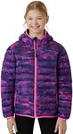 Eddie Bauer Girls' Jacket - CirrusLite Weather Resistant Down Coat for Girls - Insulated Quilted Bubble Puffer (3-20), Size 5-6, Pop Pink