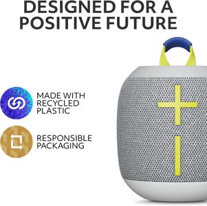 Ultimate Ears Wonderboom 4 Portable Bluetooth Speaker – Waterproof, 360° Sound, White