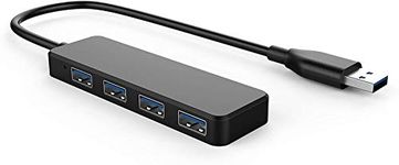 baolongking USB Hub, 4-Port USB Hub Ultra Slim Portable USB Splitter for iMac Pro, MacBook Air, Mac Mini/Pro, Surface Pro, Notebook PC, Laptop, USB Flash Drives, and Mobile HDD (usb 3.0hub)