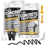 Asphalt Crack Filler, 2.65LB Black High Elasticity Self Leveling Concrete Caulking Glue, Quick Drying Waterproof Sealant for Driveways, Walkways, Outdoor Weather Resistant Cement Joint Repair
