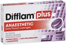 Difflam Plus Anaesthetic Sore Throat Lozenges, Berry, 16 count