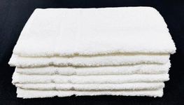 Bombay Dyeing Flora 400 GSM Cotton Hand Towel -White, Set of 6pc