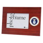 Allied Frame US Air Force Medallion Desktop Landscape Picture Frame - 4 x 6 Inch