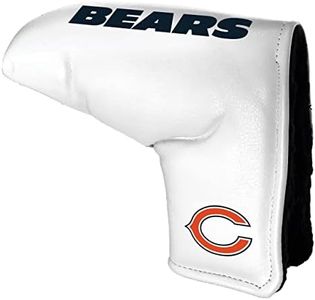 Team Golf NFL Chicago Bears - Printed Team Golf NFL Tour Blade Putter Cover (White), Fits Most Blade Putters, Scotty Cameron, Taylormade, Odyssey, Titleist, Ping, Callaway