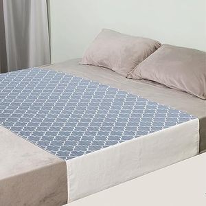 OUTCREATOR Saddle Style Bed Pad with Tuck-in Sides, Absorbent Waterproof Washable and Reusable Incontinence Underpad,Premium Quilted Tuckable Mattress Protector for Adult, Toddler,Pet(34"X76",Gray)