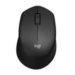 Logitech M331 Silent Plus Wireless Mouse, 2.4GHz with USB Nano Receiver, 1000 DPI Optical Tracking, 3 Buttons18 Month Battery Life, PC/Mac/Laptop - Black