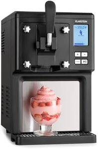 Klarstein Sweet Sundae Softeismaschine selbstkühlend – kein Vorfrieren nötig | Eismaschine 1,5 L mit Kompressor, fertiges Softeis in 40 Min, Ausgabe-System & Reinigungsautomatik, Edelstahl, Schwarz