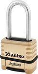 Master Lock 1175LHSS ProSeries Set Your Own Combination Lock, 2-1/4" Wide, Brass (3)